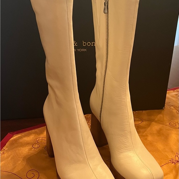 Rag & Bone Matrix Leather Platform Boots - Picture 6 of 10